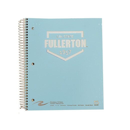 Cal State Fullerton 1957 5 Sub Notebook - Light Blue